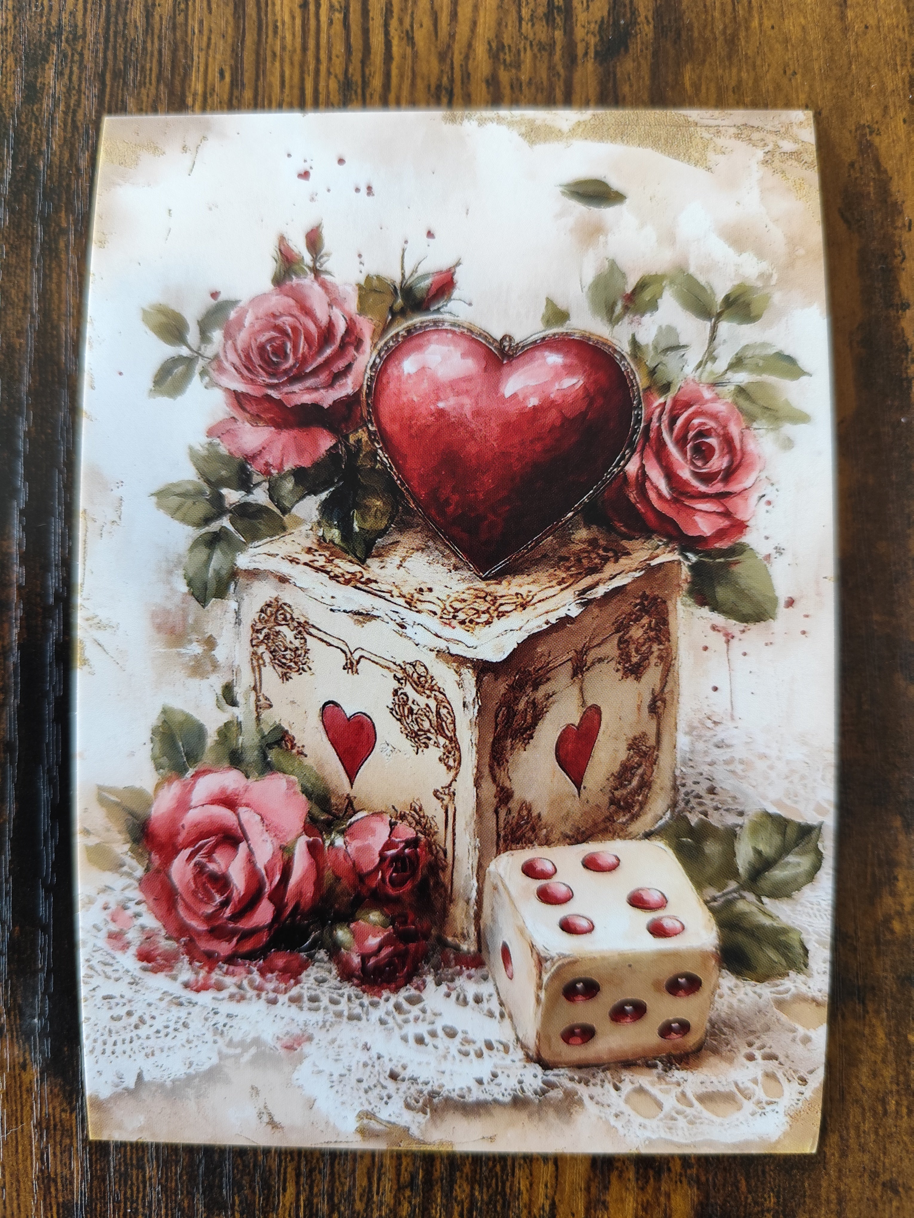 Gruß- & Geschenk-Postkarte für unsere Liebsten - herzliches Motiv
