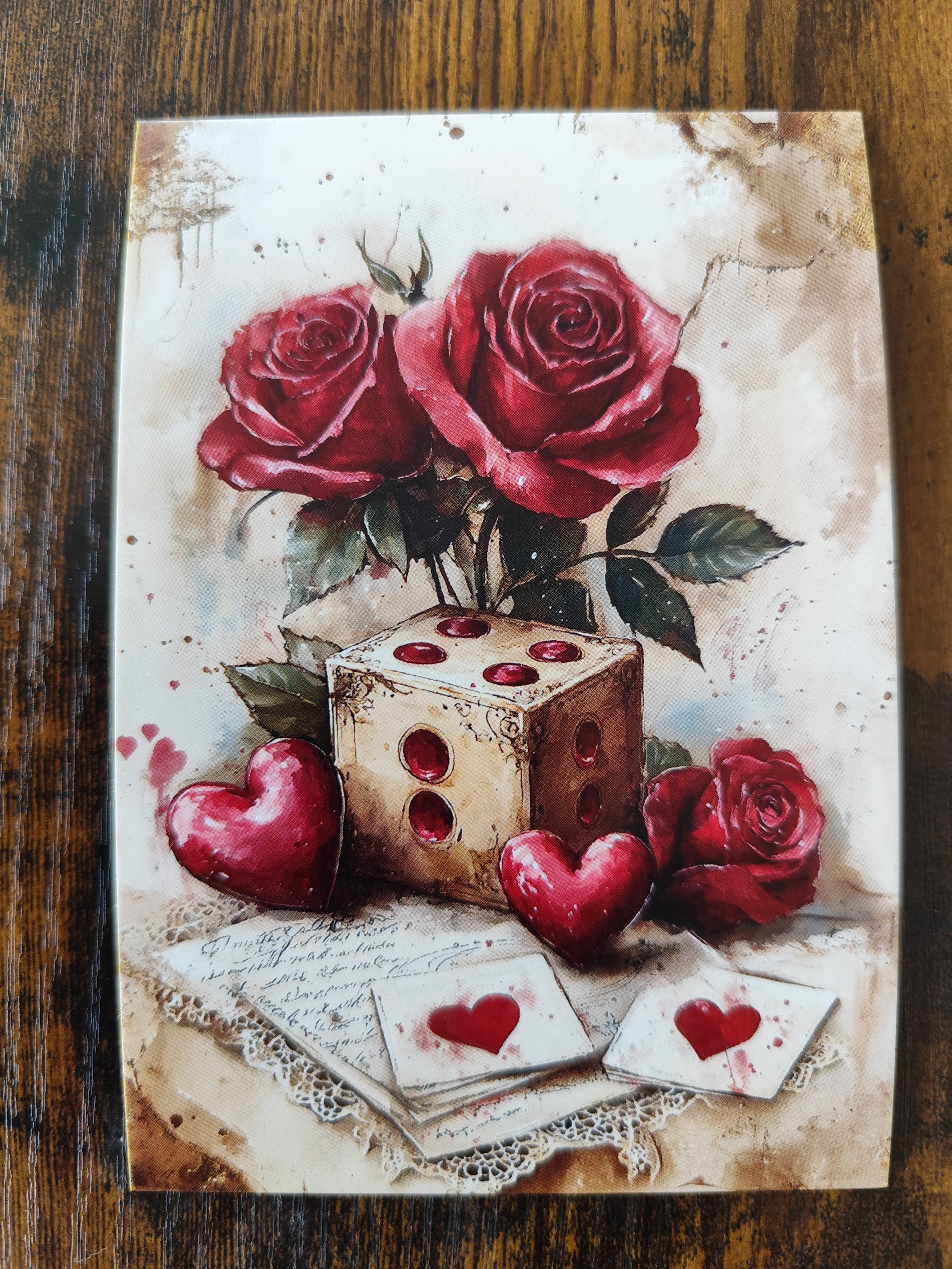 Gruß- & Geschenk-Postkarte für unsere Liebsten - herzliches Motiv