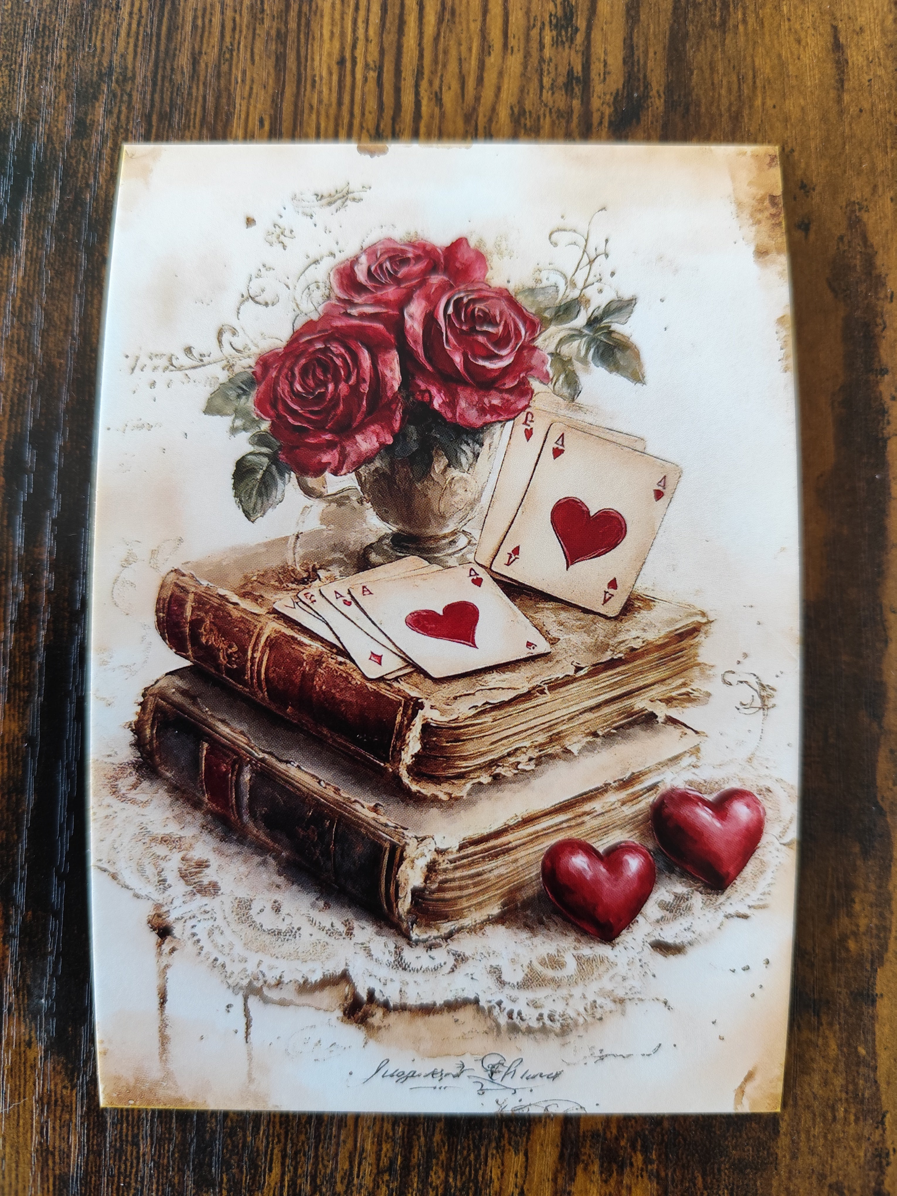 Gruß- & Geschenk-Postkarte für unsere Liebsten - herzliches Motiv