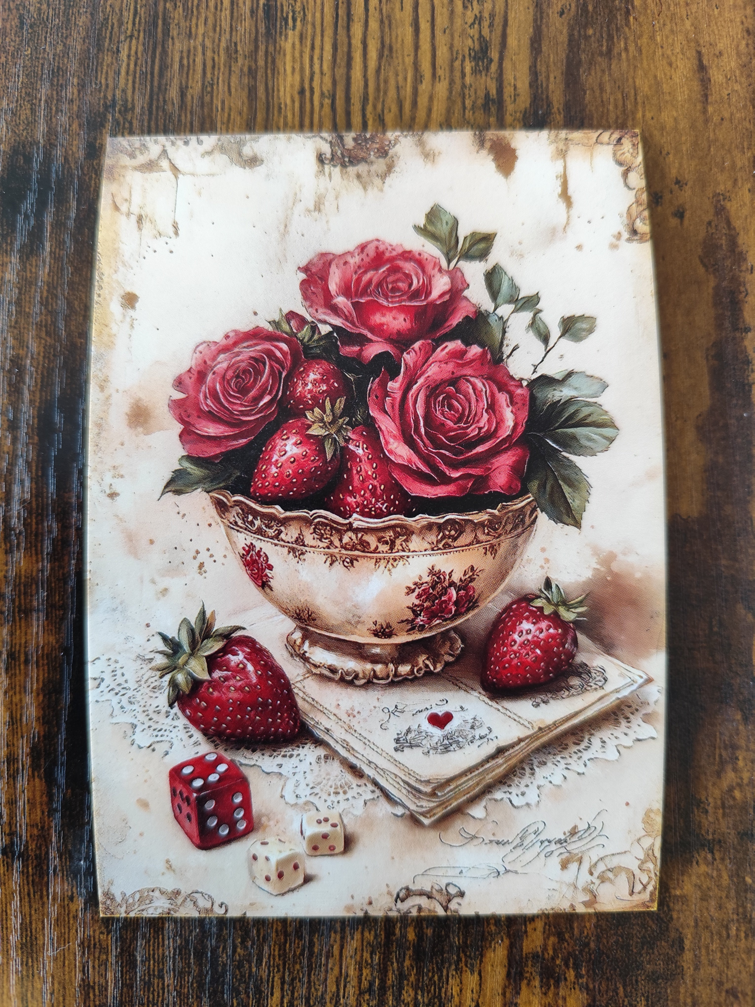 Gruß- & Geschenk-Postkarte für unsere Liebsten - herzliches Motiv