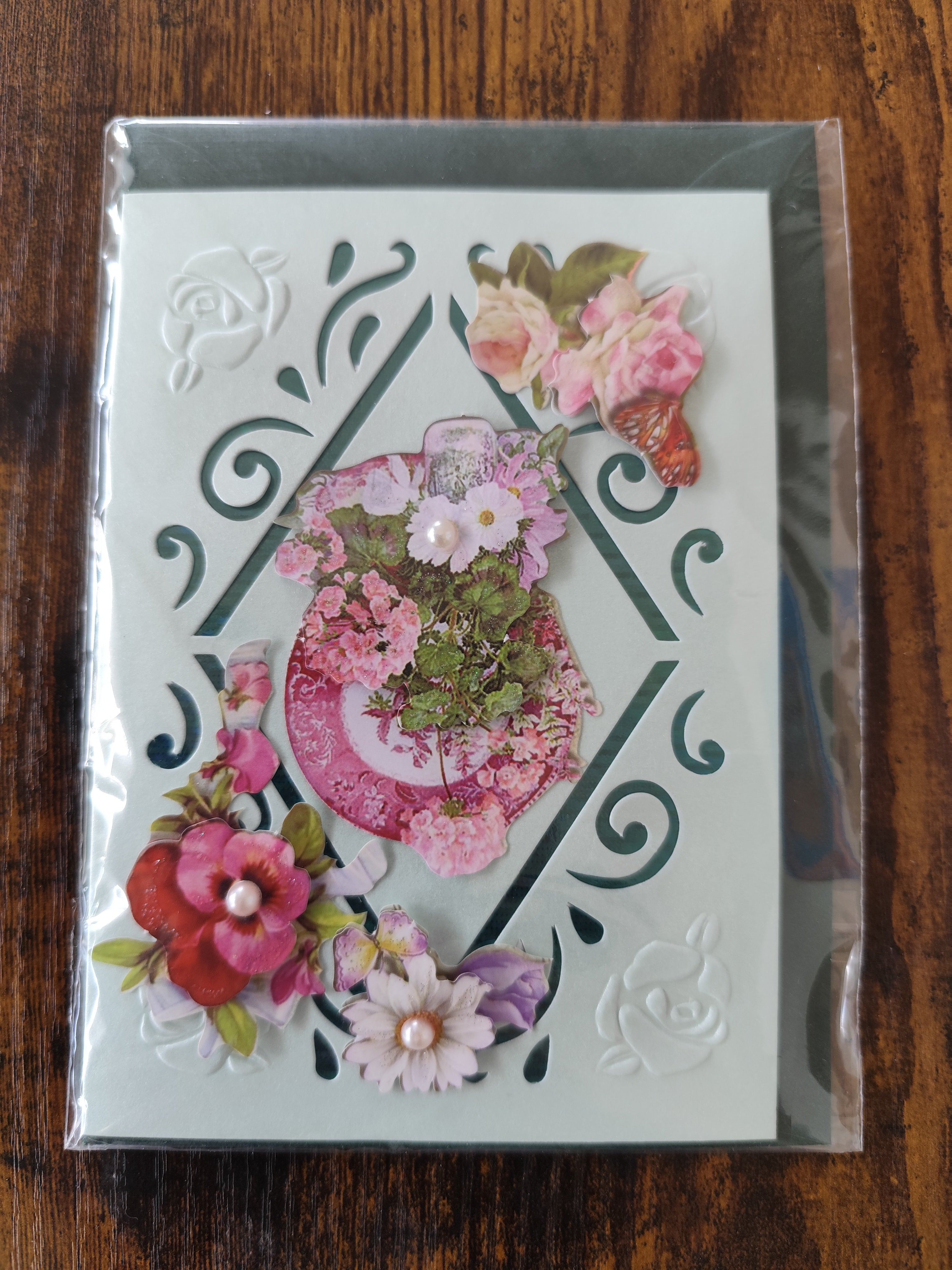 3D-Gruß- & Geschenk-Karte "Blumen"