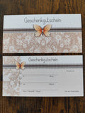 Geschenkgutschein-Karte – Für jeden Anlass | Schmetterling
