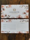 Geschenkgutschein-Karte – Für jeden Anlass | Blumen Motiv