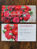 Geschenkgutschein-Karte – Für jeden Anlass | Blumen Motiv