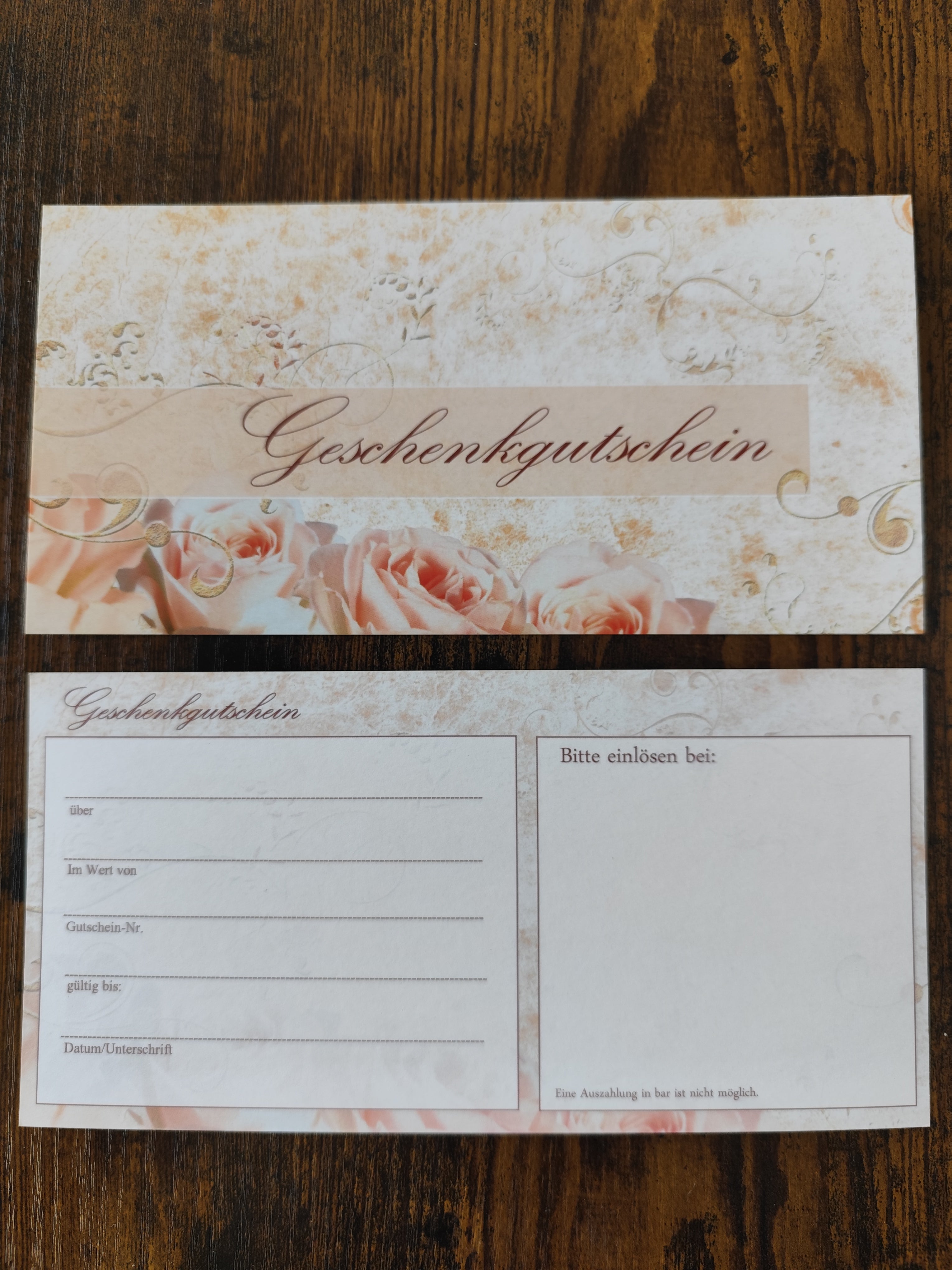 Geschenkgutschein-Karte – Für jeden Anlass | Blumen Motiv