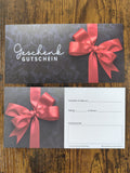 Geschenkgutschein-Karte – Für jeden Anlass | Schleife