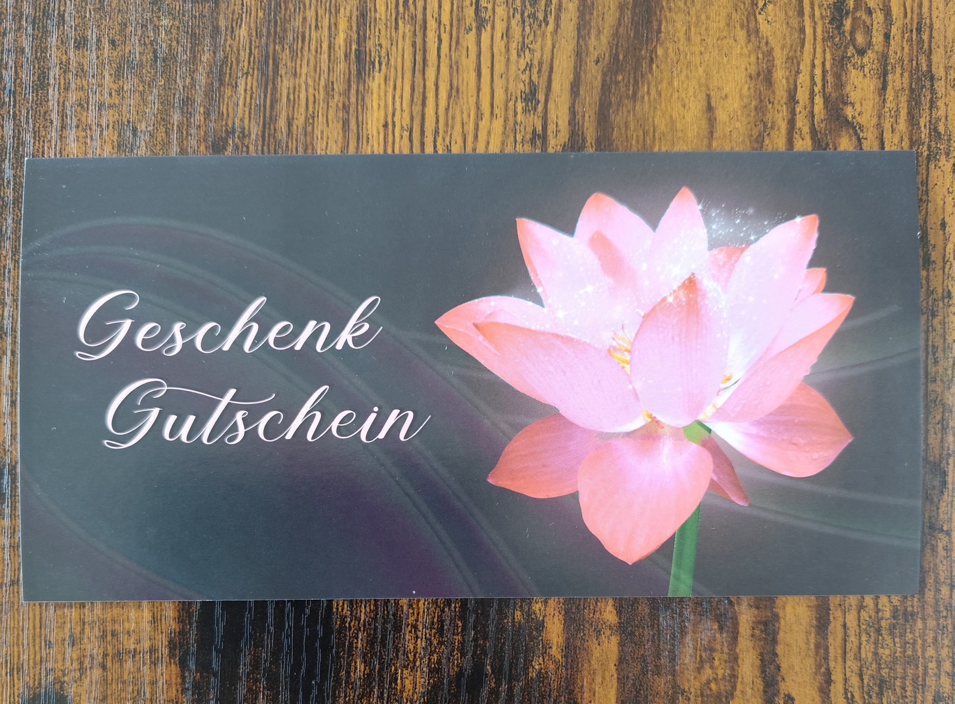Geschenkgutschein-Karte – Für jeden Anlass | Blumen Motiv