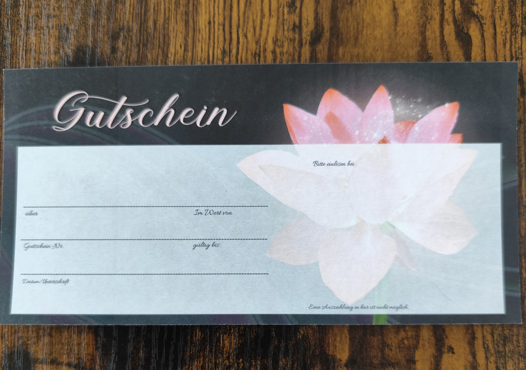 Geschenkgutschein-Karte – Für jeden Anlass | Blumen Motiv