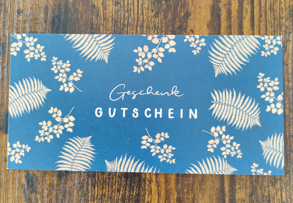 Geschenkgutschein-Karte – Für jeden Anlass | Blumen und Blätter