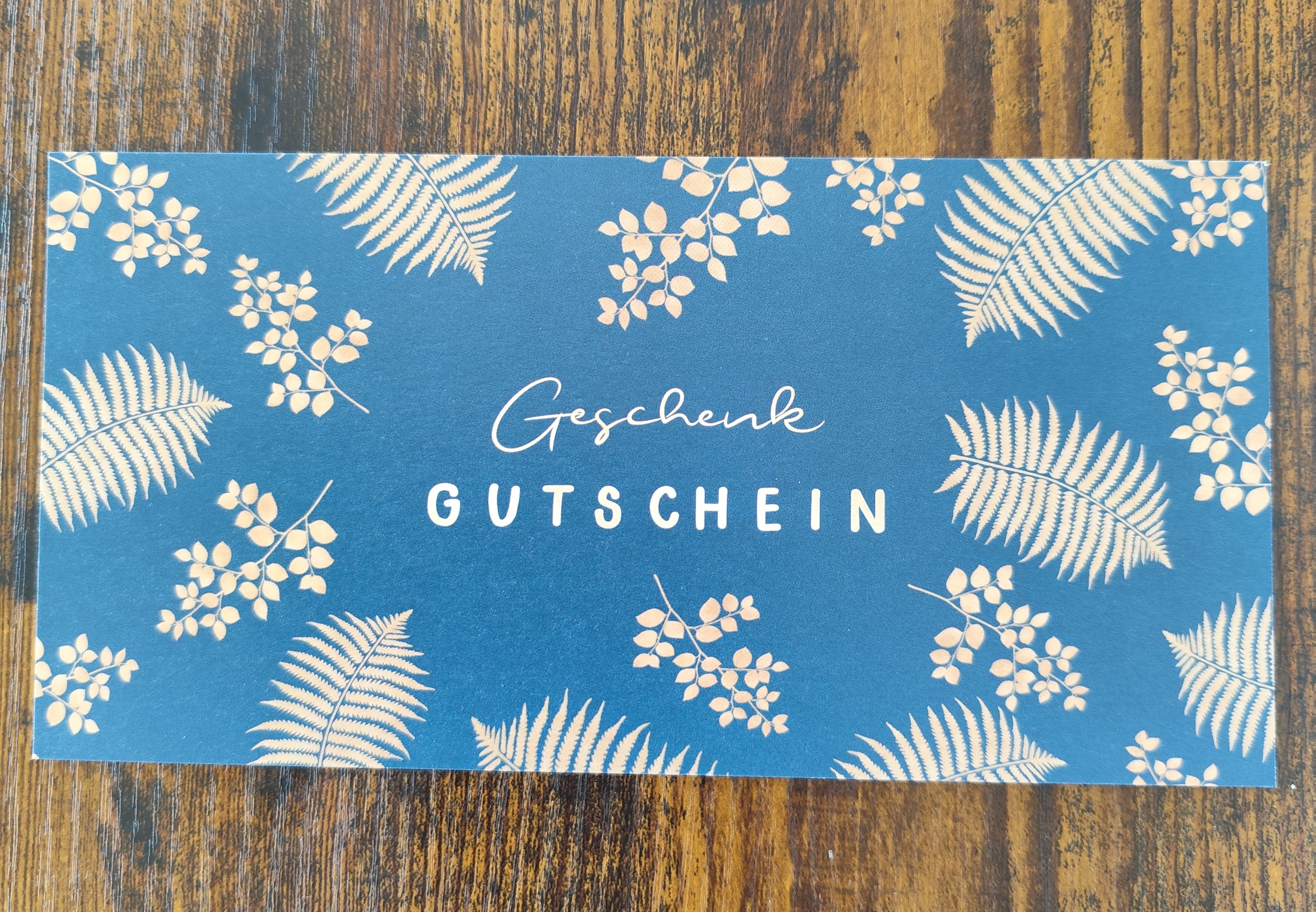 Geschenkgutschein-Karte – Für jeden Anlass | Blumen und Blätter