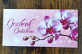 Geschenkgutschein-Karte – Für jeden Anlass | Orchidee