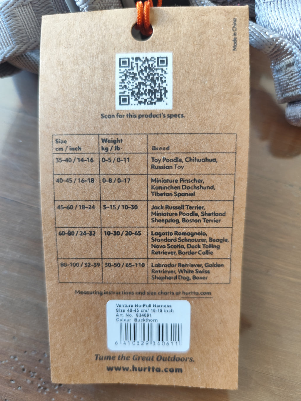 2nd Hand | Hurtta Venture No-Pull Hundegeschirr - Gr. 40-45 cm NEU