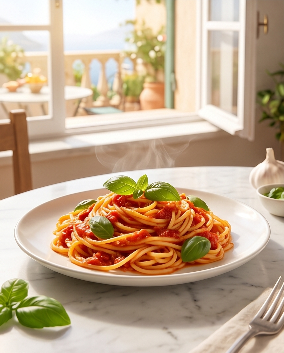 La Fiammante Geschälte Tomaten mit Basilikum – Aus Italien, 400g