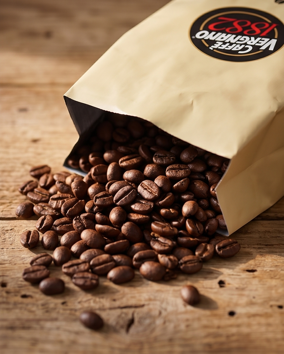 Caffè Vergnano 1882 Gran Aroma – Ganze Kaffeebohnen, 1 kg | Italienischer Kaffee Genuss