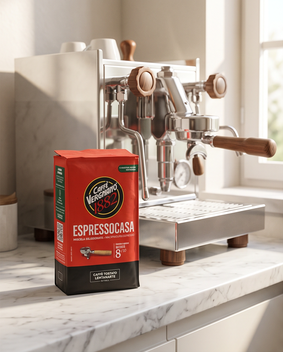 Caffè Vergnano 1882 Espresso Casa – Gemahlener Kaffee, 250 g - echt italienisch