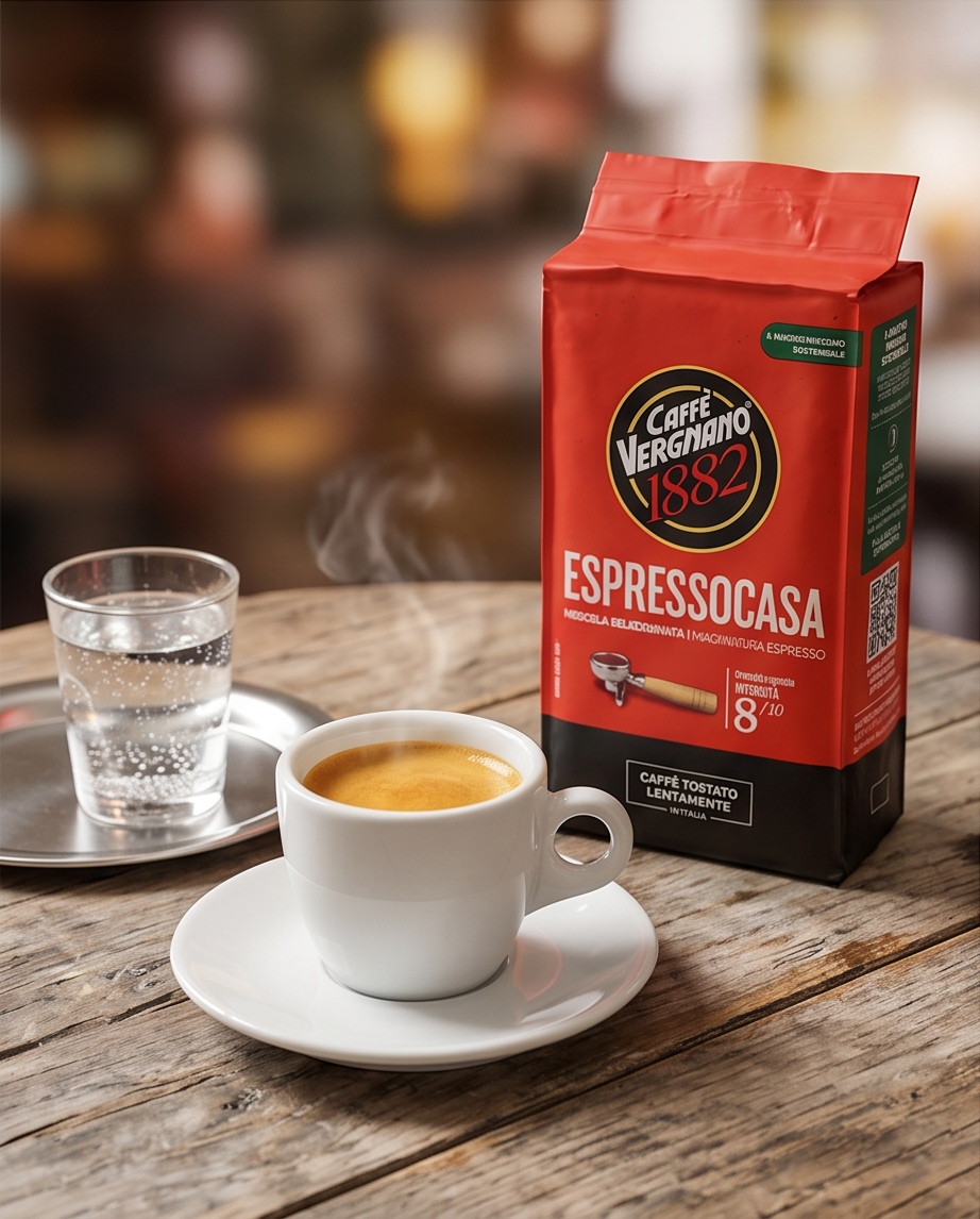 Caffè Vergnano 1882 Espresso Casa – Gemahlener Kaffee, 250 g - echt italienisch