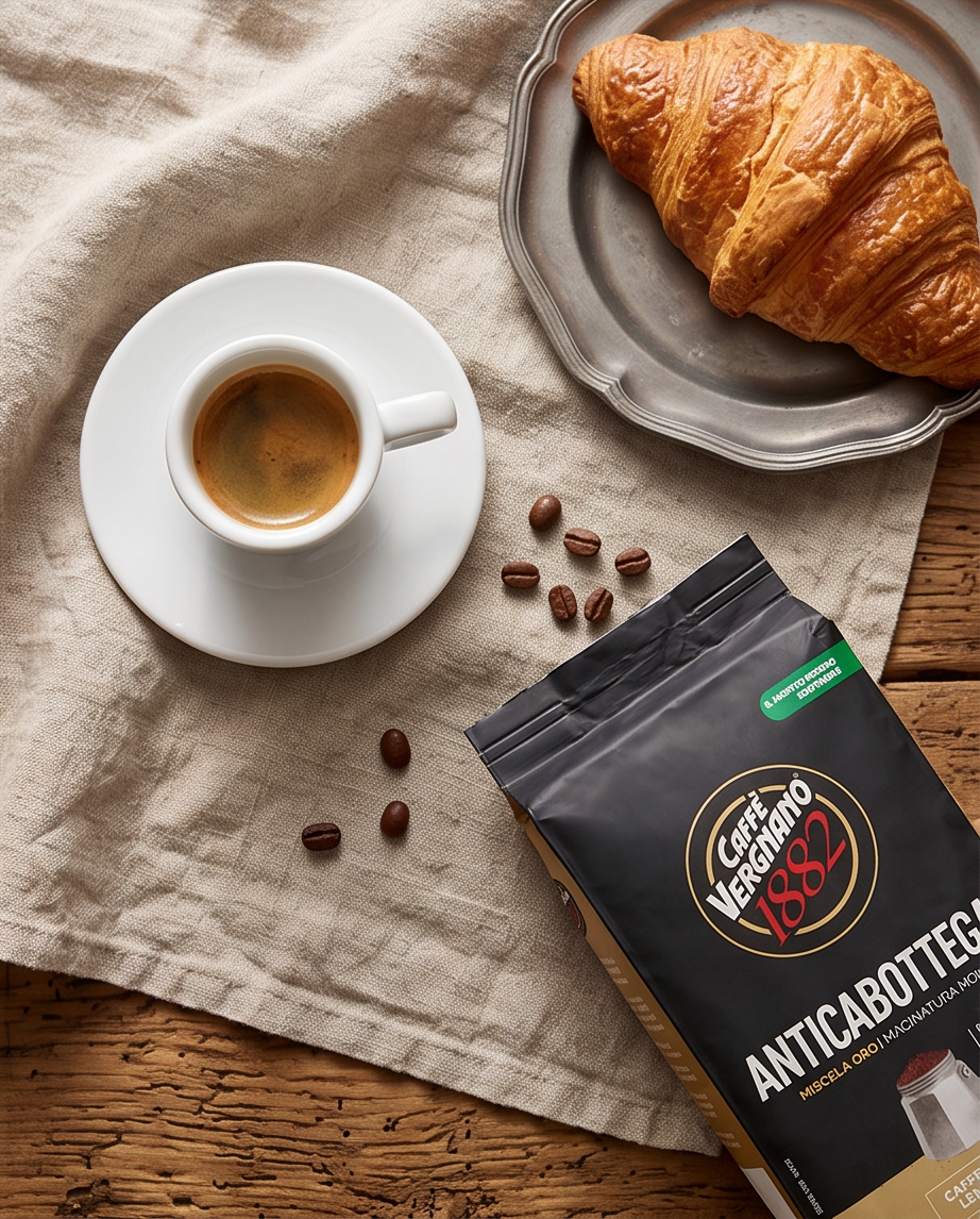 Caffè Vergnano 1882 Antica Bottega – Gemahlener Kaffee, 250 g | Italienischer Genuss