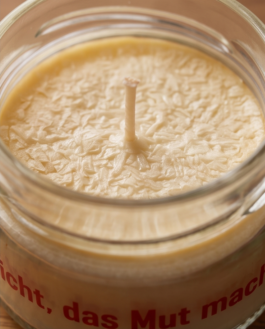 Candle Factory „Candle to Go“ White Christmas – Mutmacher-Kerze im Glas