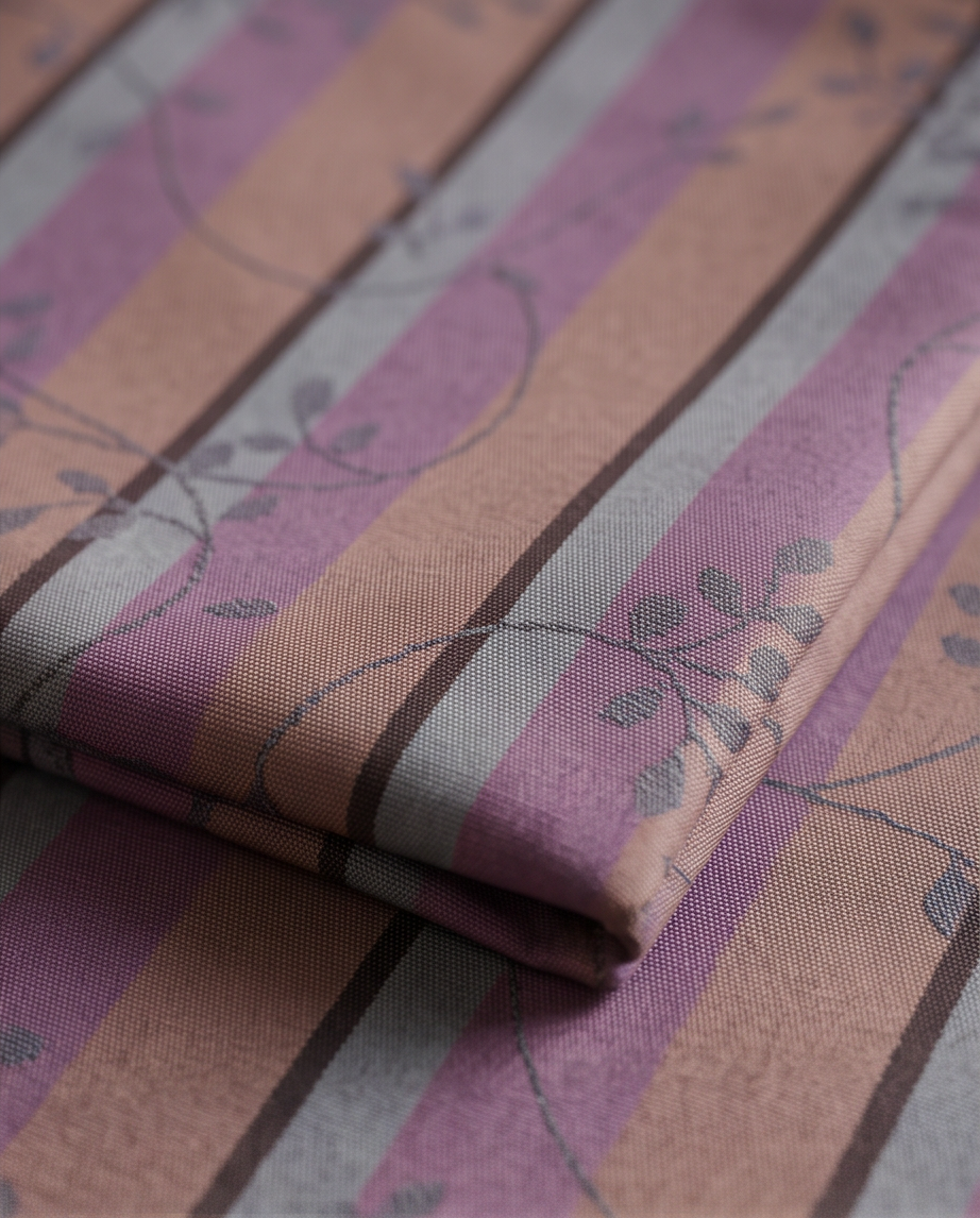 2nd Hand | 8er Set Kissenbezüge 40x40 cm – Elegantes Streifen- & Floral-Muster – Beere/Mauve