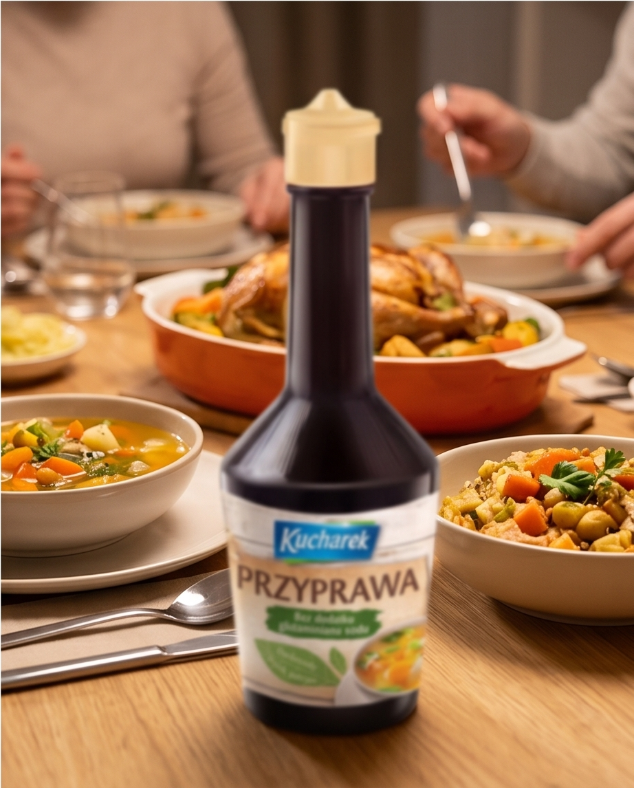Kucharek Przyprawa – Flüssigwürze ohne Glutamat, 183 ml