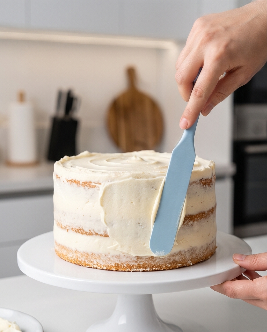 Dr. Oetker Silikon-Teigschaber & Glasurspachtel – Schmaler Küchenhelfer Pastell