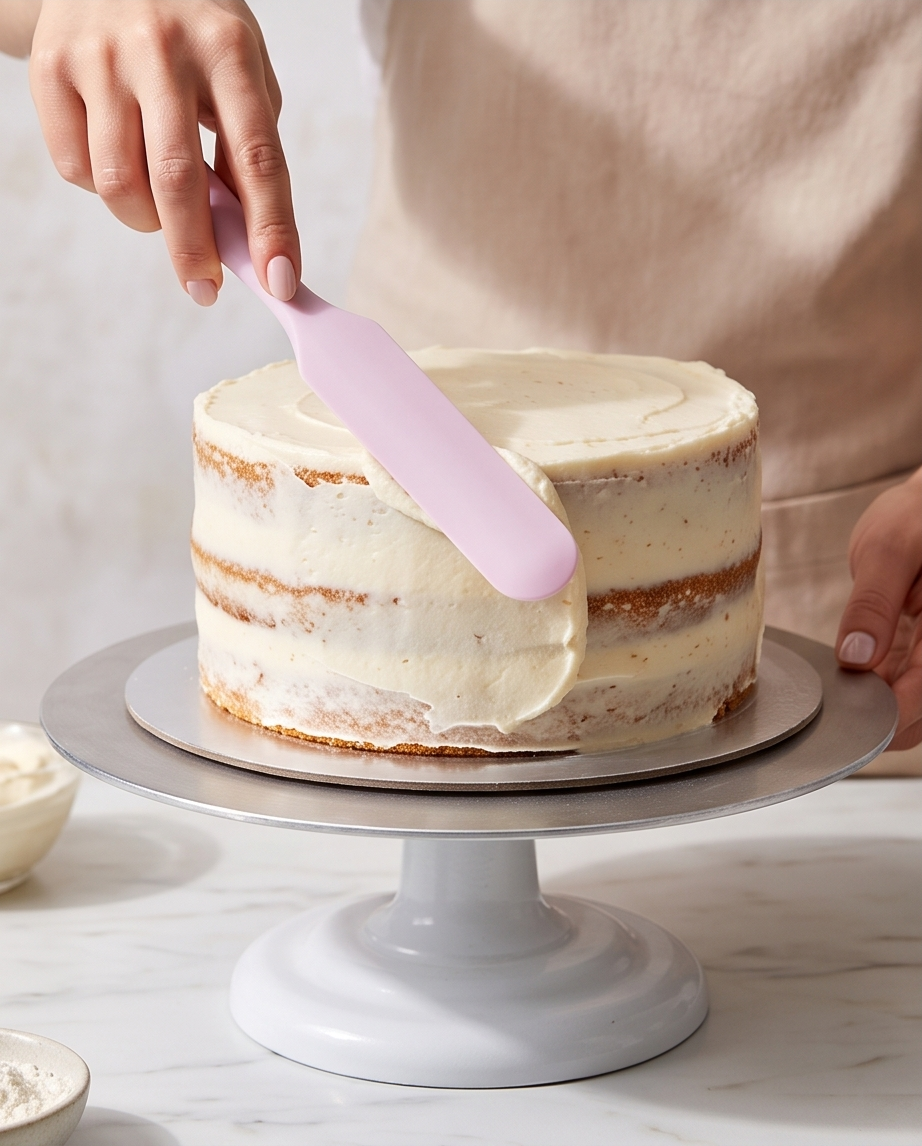 Dr. Oetker Silikon-Teigschaber & Glasurspachtel – Schmaler Küchenhelfer Pastell