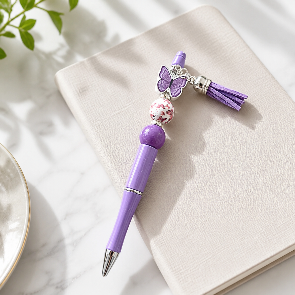Kawaii Motiv-Kugelschreiber mit Anhänger – Süßer Motiv-Stift Pastell