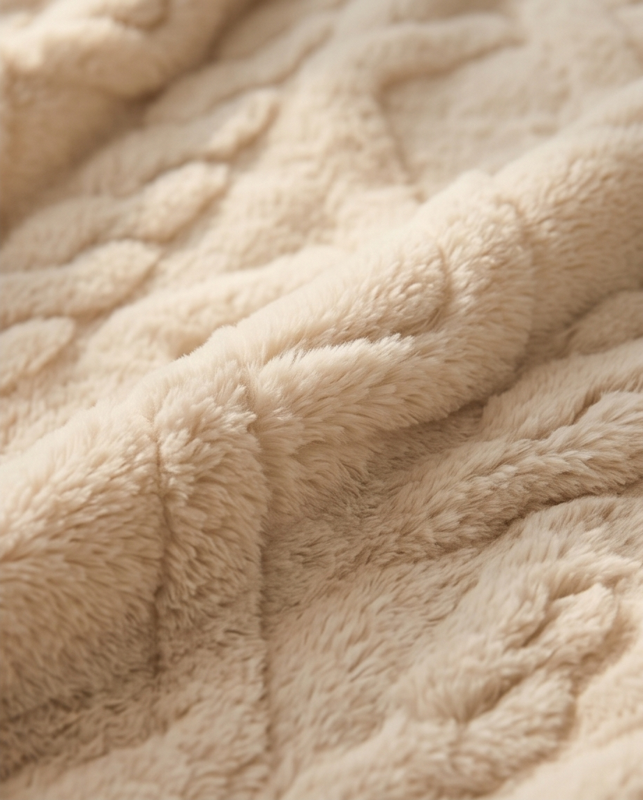 Kuscheldecke flauschig cremeweiß – 150x200 cm für Sofa, Outdoor & Camping