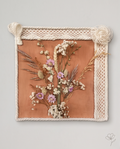Handmade - Bild mit Trockenblumen auf Leinwand | Blumenbild | Deko