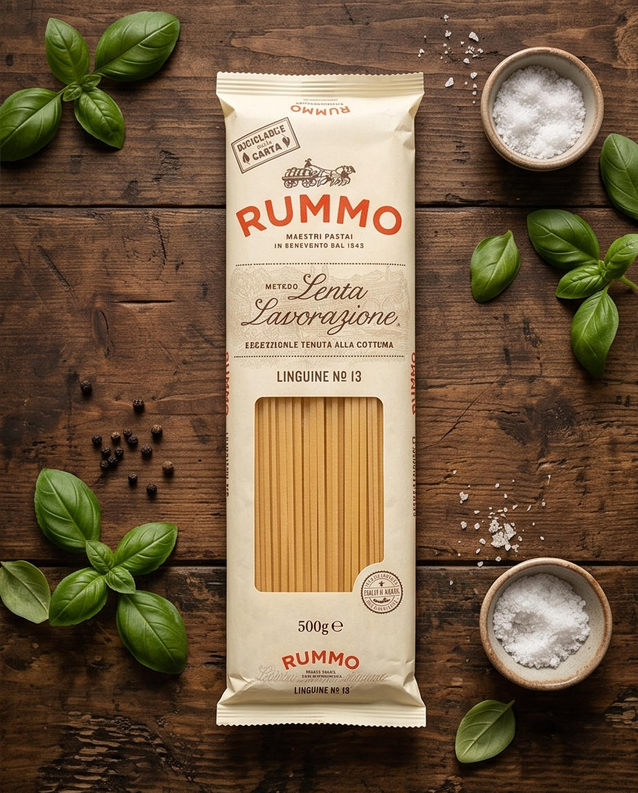 Rummo Linguine No. 13 – 500 g | Italienische Pasta | al bronzo