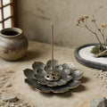 Lotus Räuchergefäß aus Metall – Bronze oder Gold - Lotusblumen-Form