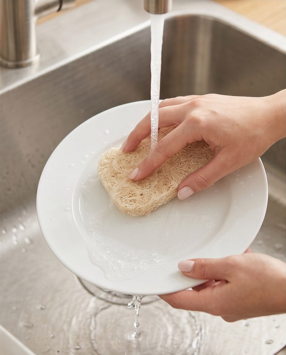 Luffa Schwamm – Natürlicher Spül- & Peeling-Schwamm aus Luffagurke