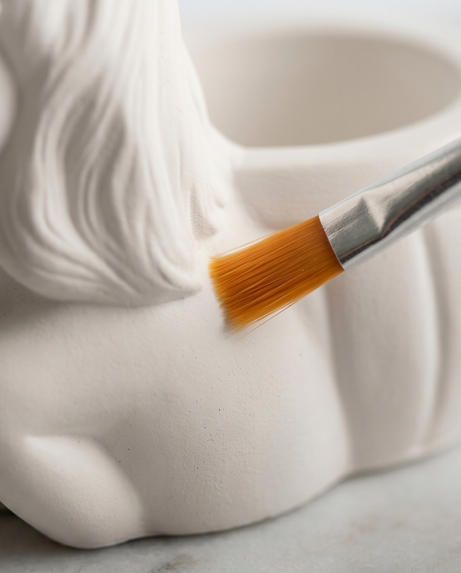 Handmade - Malset Einhorn Teelichthalter aus Gips – Kreativ-Set zum Bemalen