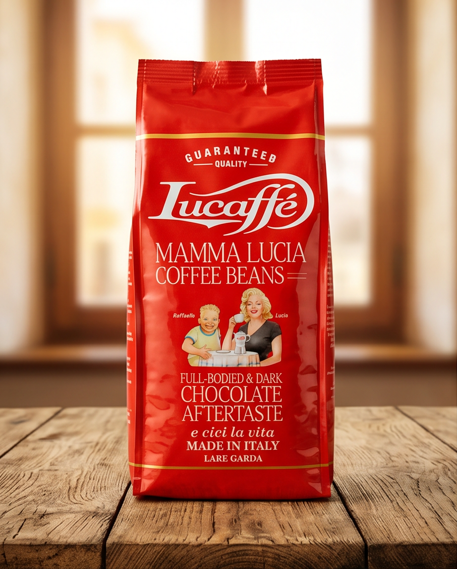 Kaffee - Lucaffe Mamma Lucia full-bodied & dark Chocolate Aftertaste - 1 kg ganze Bohnen