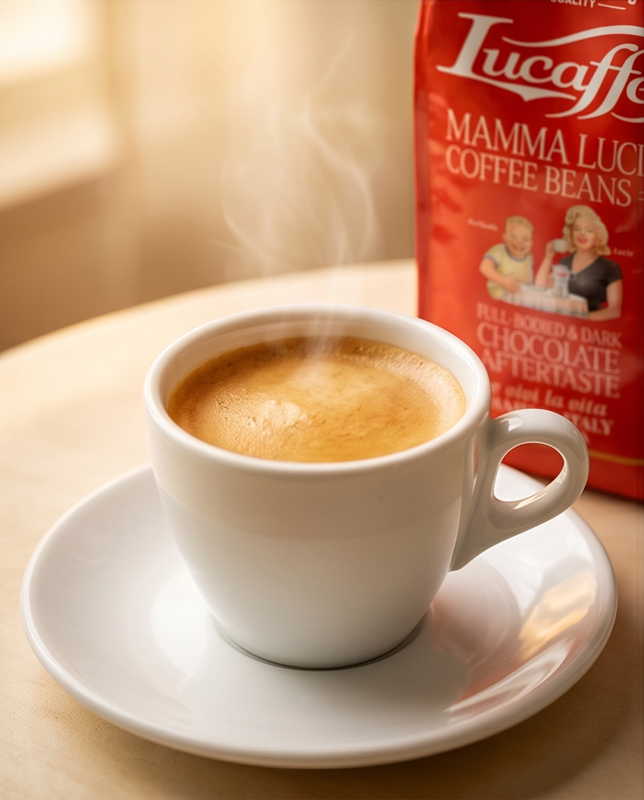 Kaffee - Lucaffe Mamma Lucia full-bodied & dark Chocolate Aftertaste - 1 kg ganze Bohnen