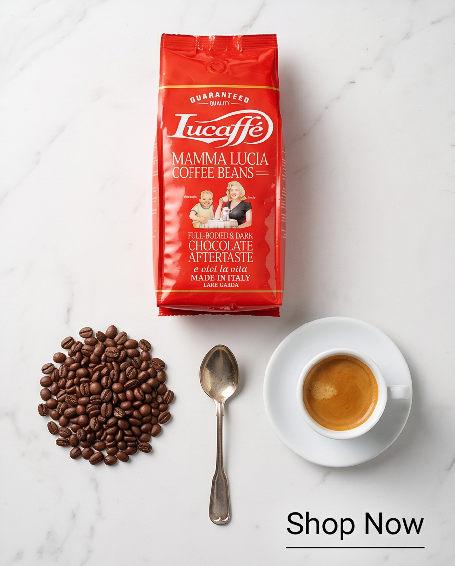 Kaffee - Lucaffe Mamma Lucia full-bodied & dark Chocolate Aftertaste - 1 kg ganze Bohnen
