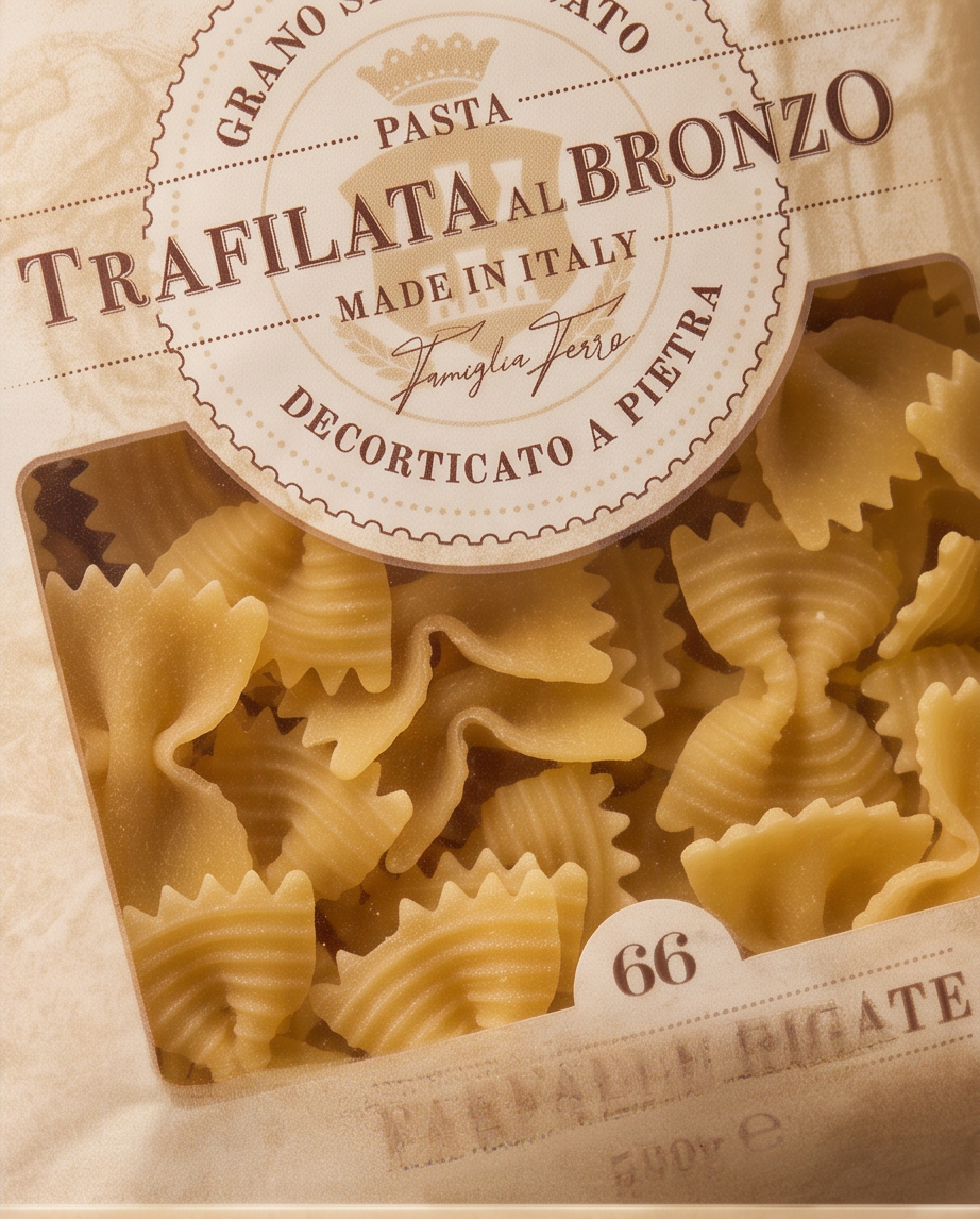 La Molisana - Farfalle Rigate No. 66 | Bronzegezogene Pasta