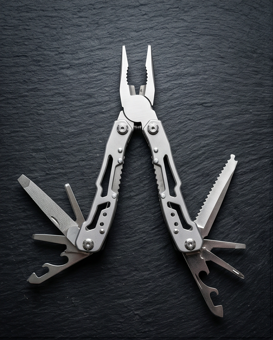 Multitool 13-in-1 Edelstahl | Allrounder für Outdoor, Camping und Alltag