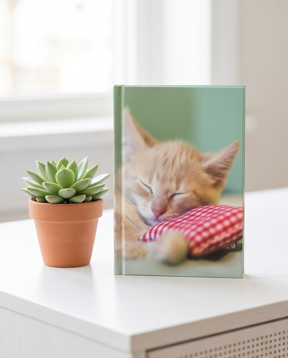 Notizbuch 'Katze' – Kleines Notizheft im Taschenformat
