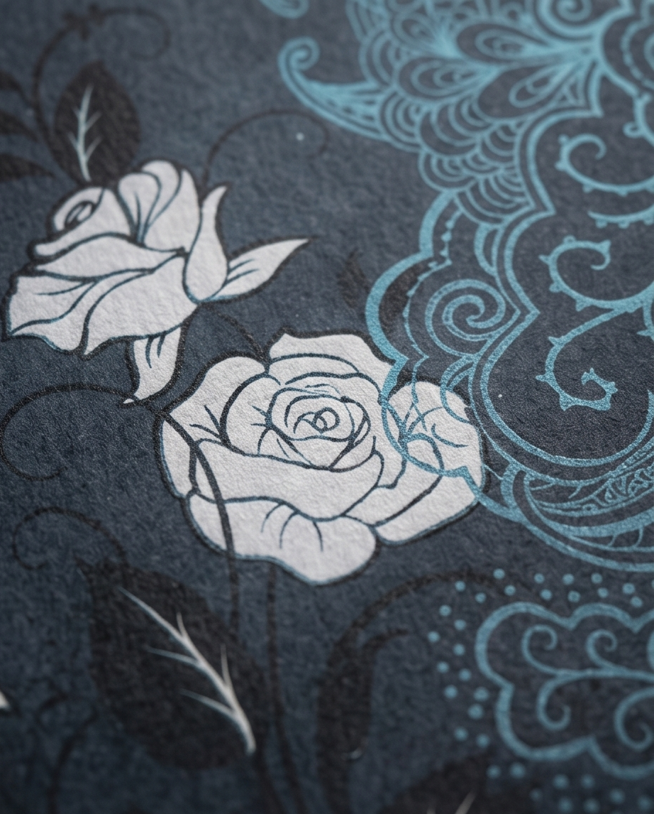 Notizbuch Vintage im chinesischen Stil – mit Quaste & Kraftpapier