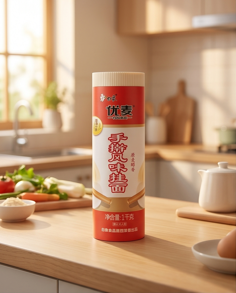 Bai Xiang Handgerollte Trockennudeln 1 kg – Traditionell & Ohne Zusatzstoffe