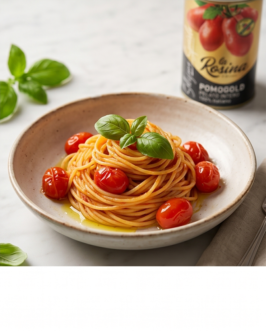 La Rosina Pomogold ganze geschälte Tomaten – Traditionell aus Italien, 400g