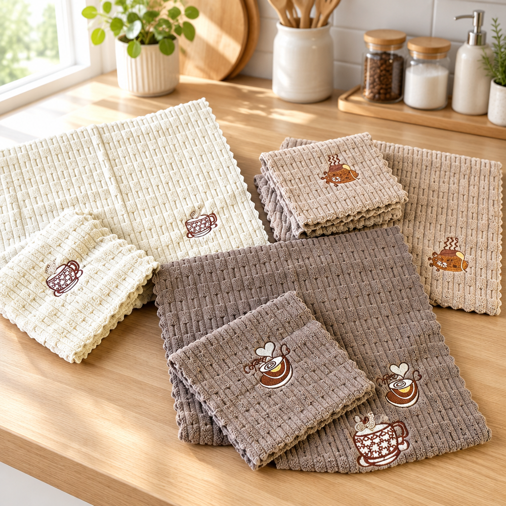 Premium Mikrofaser-Spültuch (29x29 cm) – Stilvoller Glanz für deine Küche
