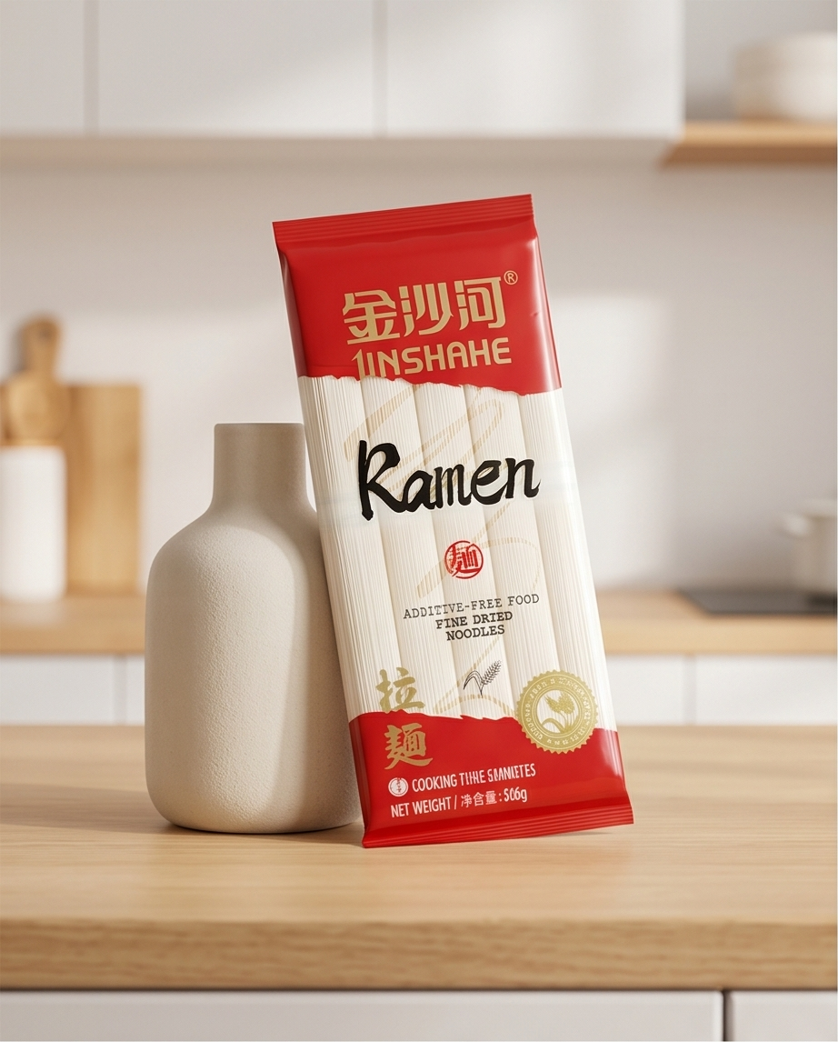 Jinshahe Ramen Nudeln 500g – Chinesische Weizennudeln für Lamian & Co.