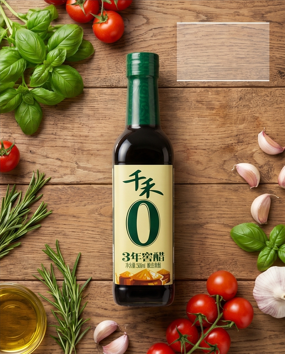 Qian He 3 Jahre Gereifter Reis-Essig 500 ml – Ohne Zusatzstoffe