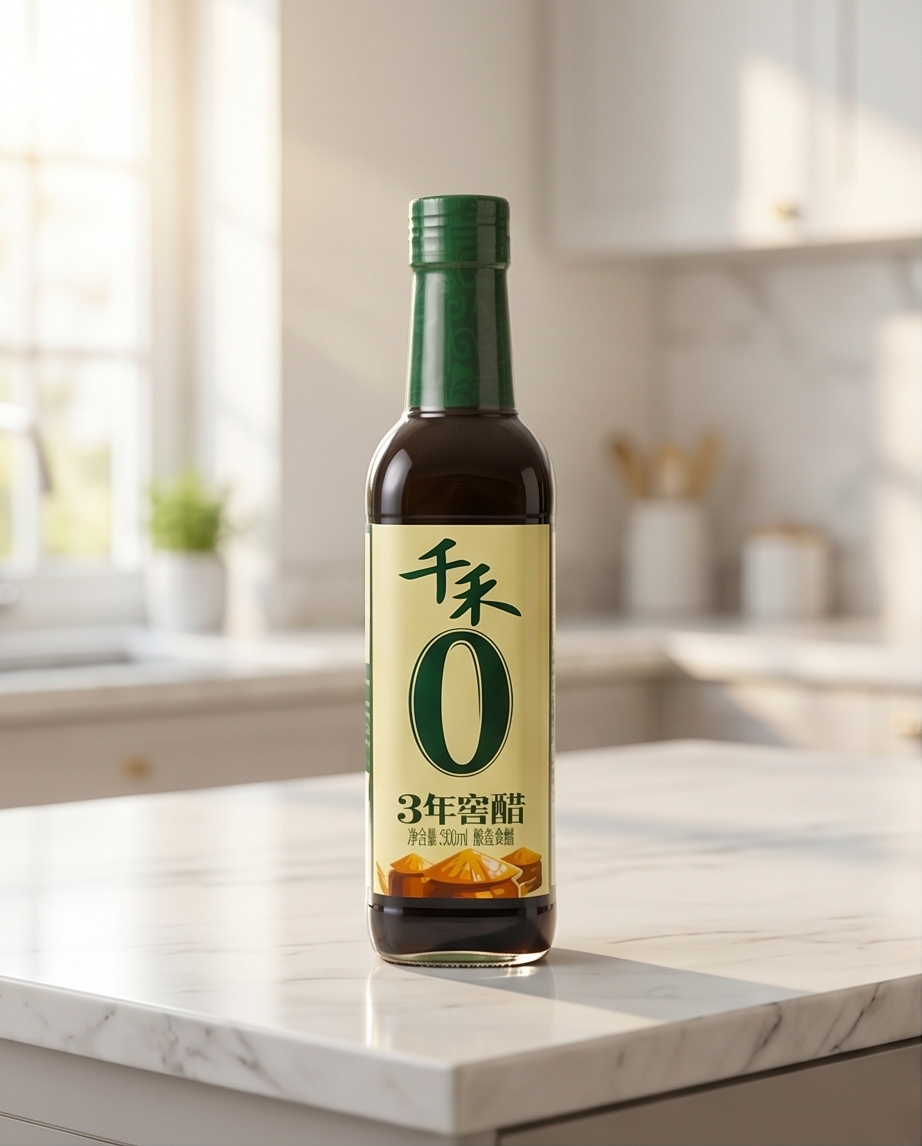 Qian He 3 Jahre Gereifter Reis-Essig 500 ml – Ohne Zusatzstoffe
