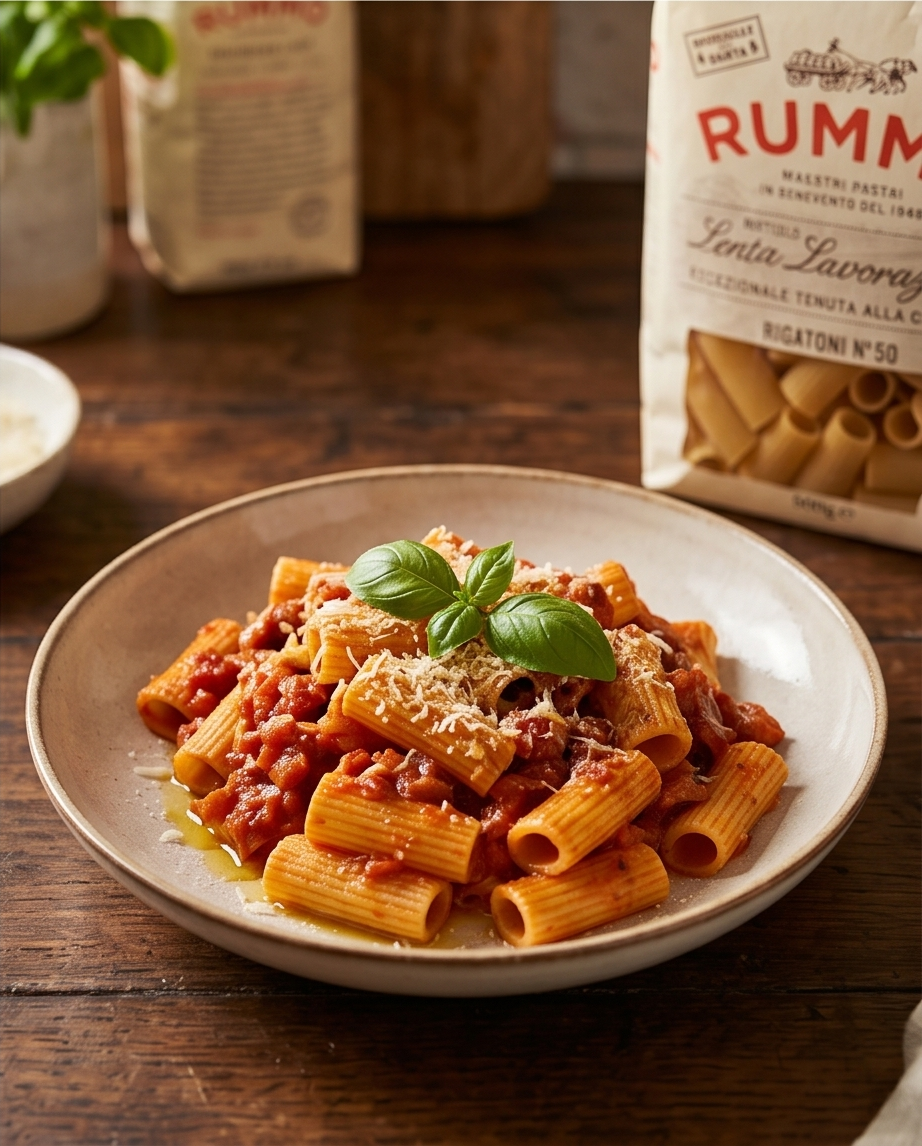 Rummo Rigatoni No. 50 – 500 g | Italienische Pasta | al bronzo