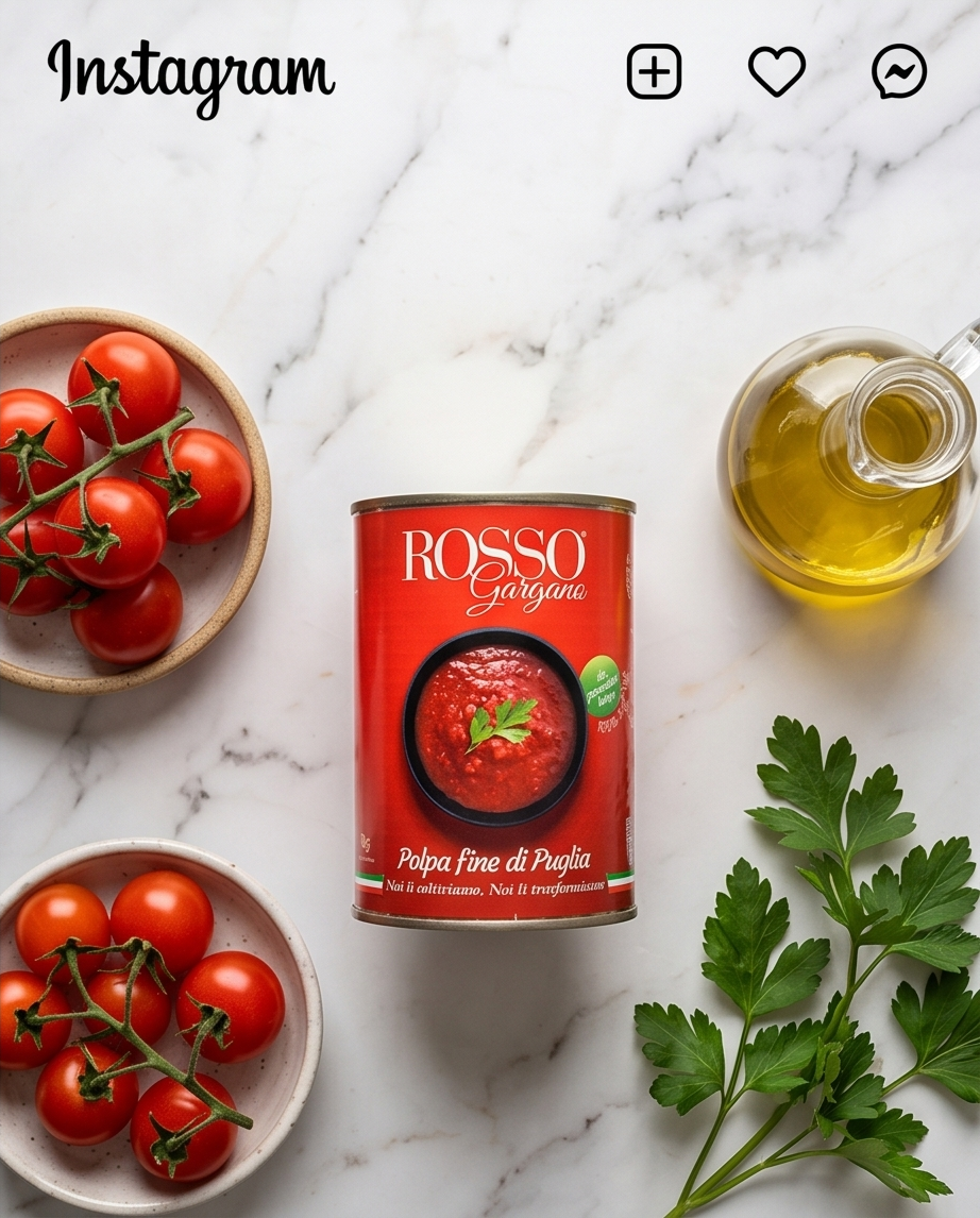 Rosso Gargano Polpa Fine – Feine Tomatenpulpe aus Apulien 400 g |Tomatensoße
