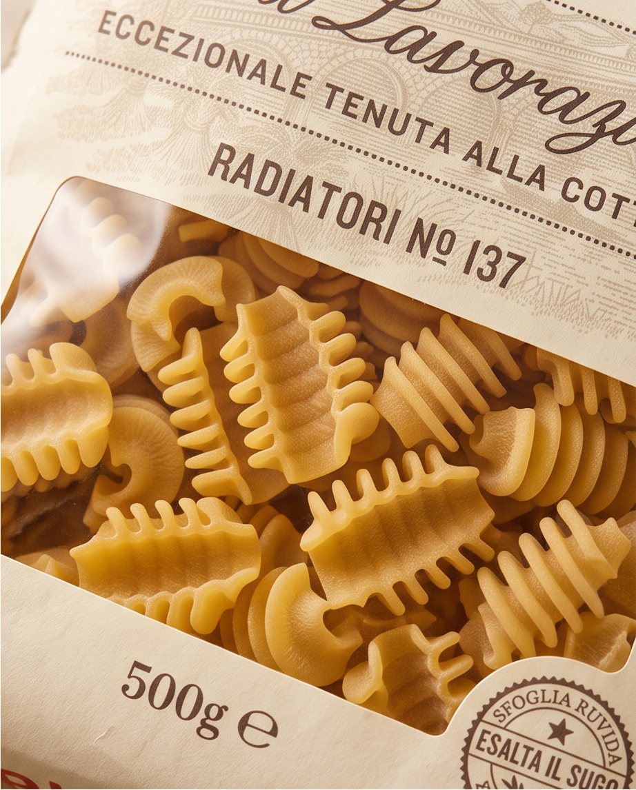 Rummo Radiatori No. 137 – 500 g | Italienische Pasta | al bronzo