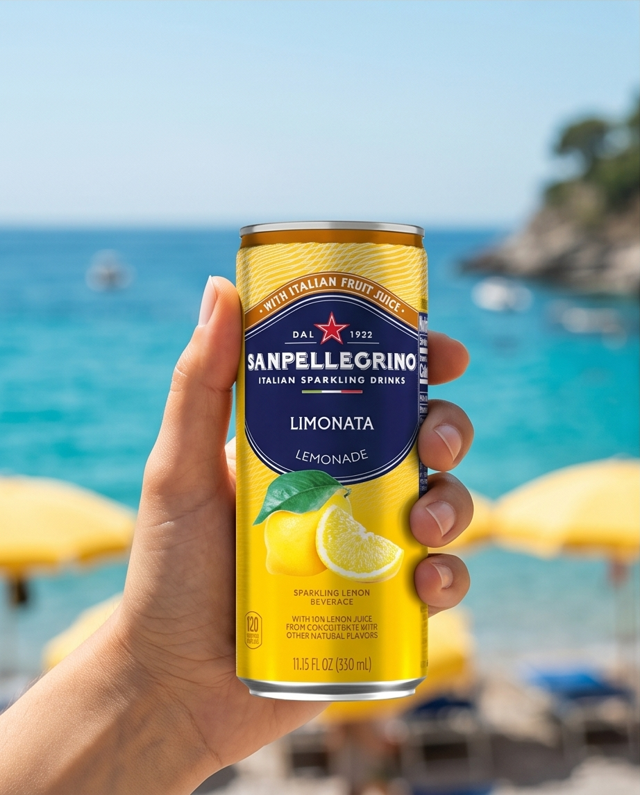 SanPellegrino Limonata – Italienische Zitronenlimonade 33cl Dose